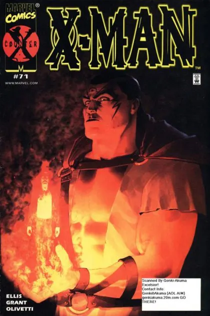 X-Man #71 comic book cover, 2001