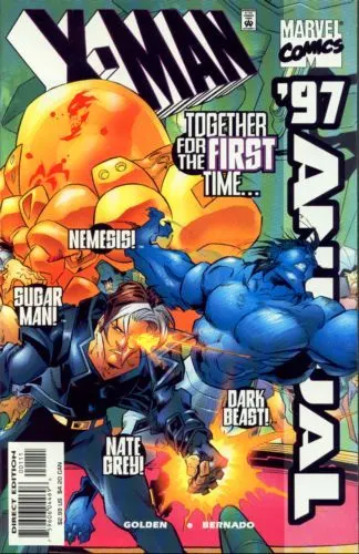 X-Man Annual #1997 Direct Edition comic book cover, 1998
