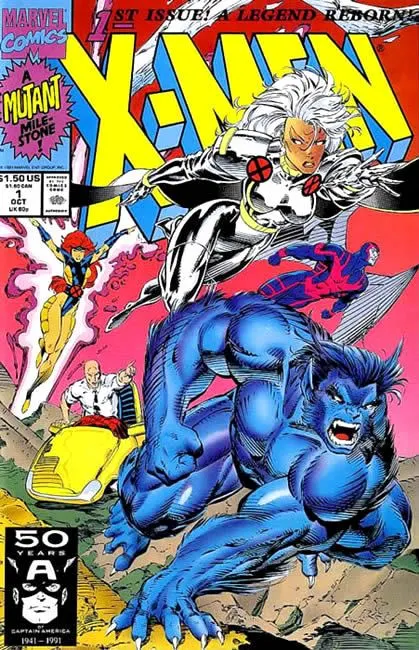 X-Men, Vol. 1 #1 Direct Edition comic book cover, 1991