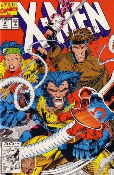 X-Men, Vol. 1 #4 Direct Edition comic book cover, 1992