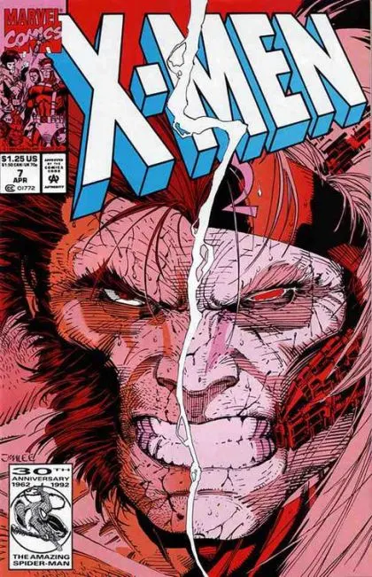 X-Men, Vol. 1 #7 Direct Edition comic book cover, 1992