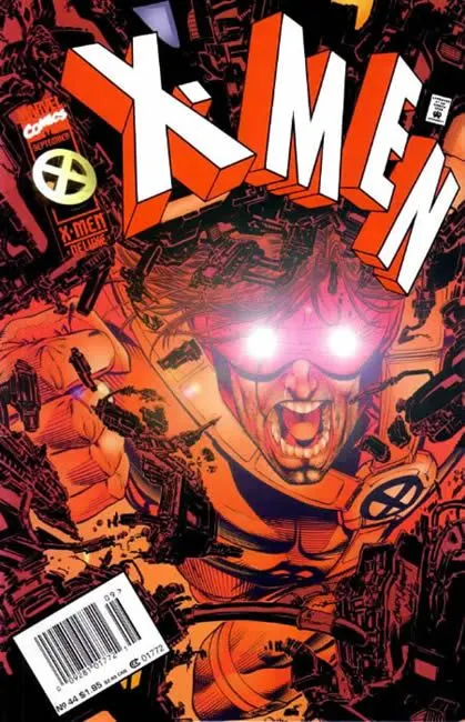 X-Men, Vol. 1 #44 Newsstand Edition comic book cover, 1995