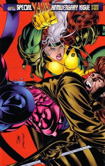 X-Men, Vol. 1 #45 Direct Edition - (Holofoil) Enhanced Wraparound Cover comic book cover, 1995