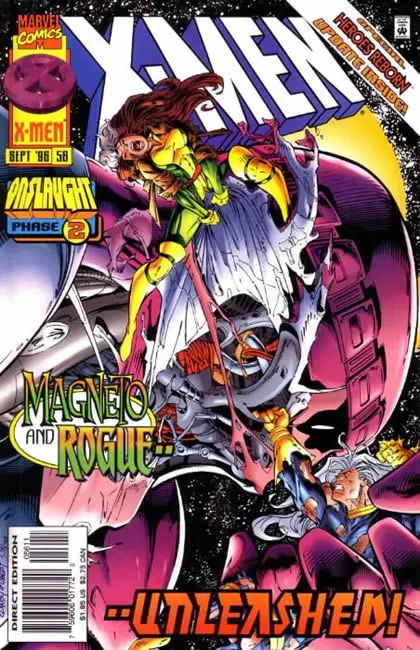 X-Men, Vol. 1 #56 Direct Edition comic book cover, 1996