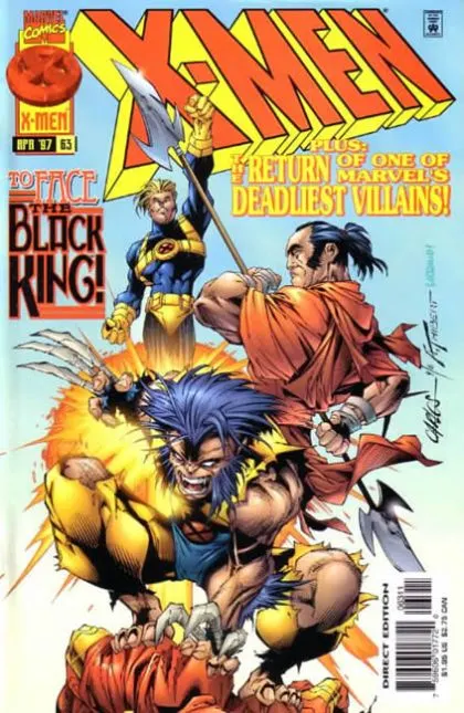 X-Men, Vol. 1 #63 Direct Edition comic book cover, 1997