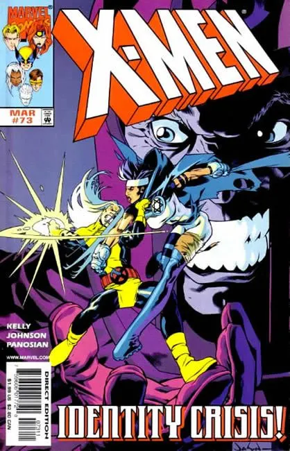 X-Men, Vol. 1 #73 Direct Edition comic book cover, 1998