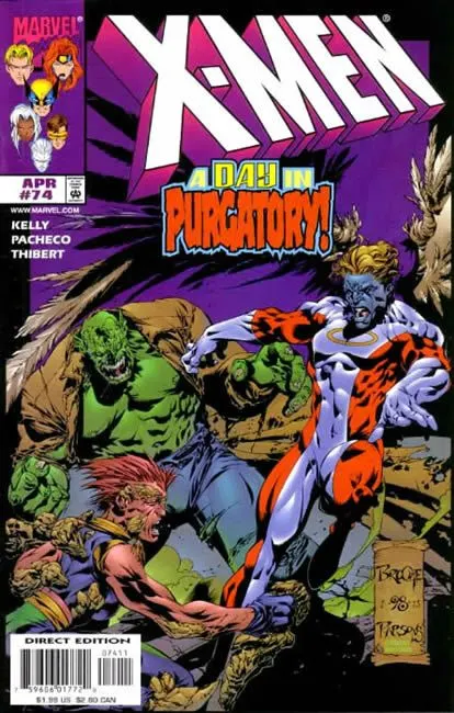 X-Men, Vol. 1 #74 Direct Edition comic book cover, 1998