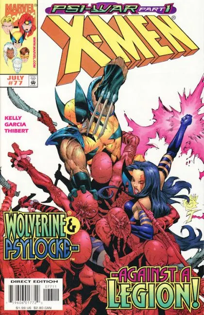 X-Men, Vol. 1 #77 Direct Edition comic book cover, 1998