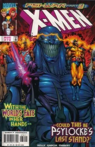 X-Men, Vol. 1 #78 Direct Edition comic book cover, 1998