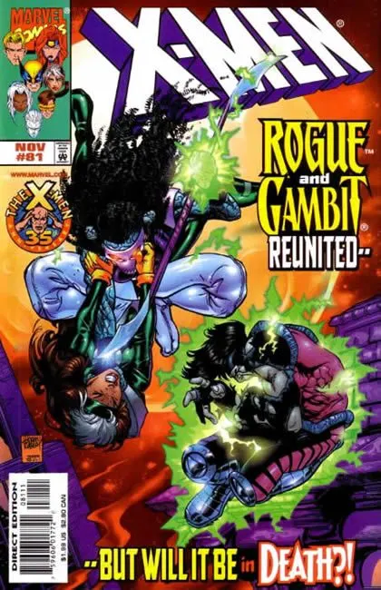 X-Men, Vol. 1 #81 Direct Edition comic book cover, 1998