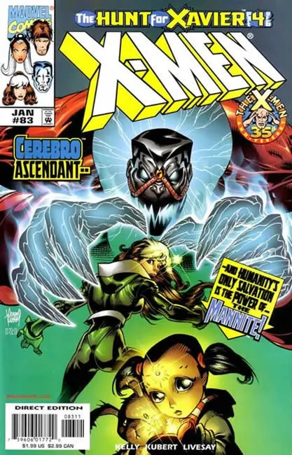 X-Men, Vol. 1 #83 Direct Edition comic book cover, 1999