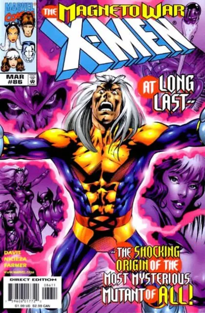 X-Men, Vol. 1 #86 Direct Edition comic book cover, 1999
