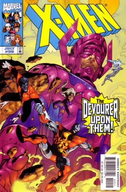 X-Men, Vol. 1 #90 Direct Edition comic book cover, 1999
