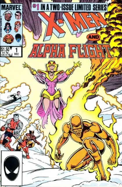 X-Men / Alpha Flight, Vol. 1 #1 Direct Edition comic book cover, 1985