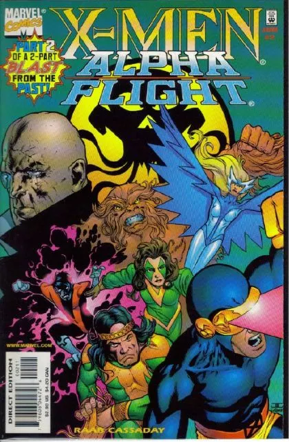 X-Men / Alpha Flight, Vol. 2 #2 Direct Edition comic book cover, 1998