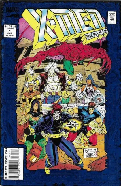 X-Men 2099 #1 Direct Edition comic book cover, 1993