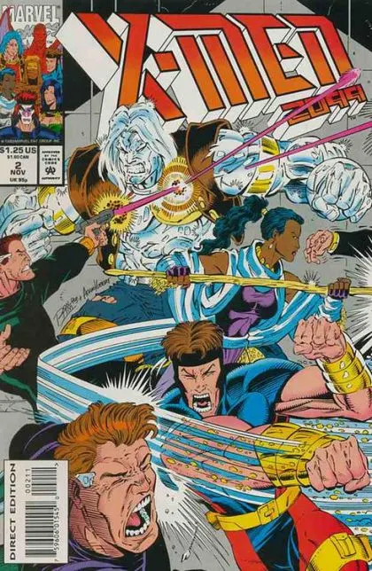 X-Men 2099 #2 Direct Edition comic book cover, 1993