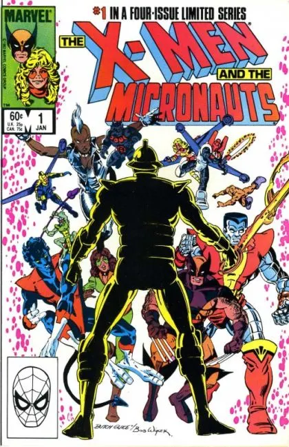 The X-Men and the Micronauts #1 Direct Edition comic book cover, 1984