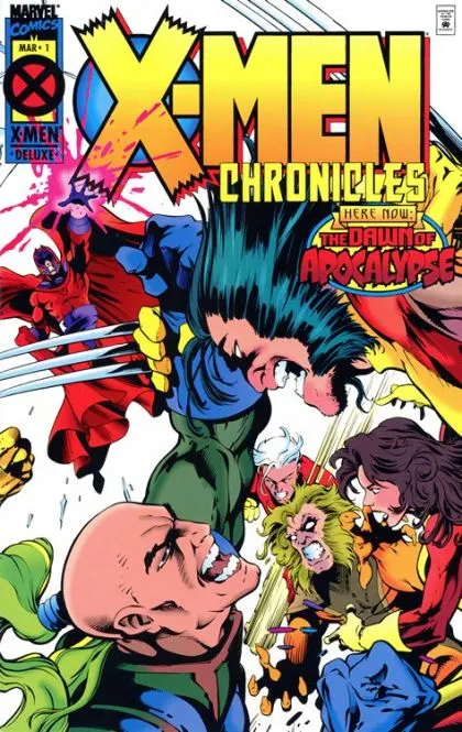 X-Men Chronicles #1 Deluxe Direct Edition comic book cover, 1995