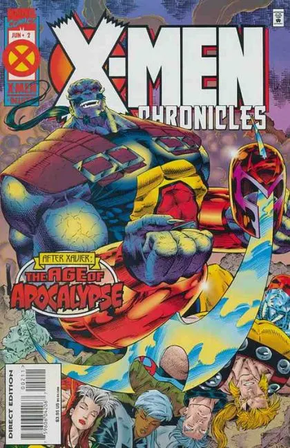X-Men Chronicles #2 Deluxe Direct Edition comic book cover, 1995