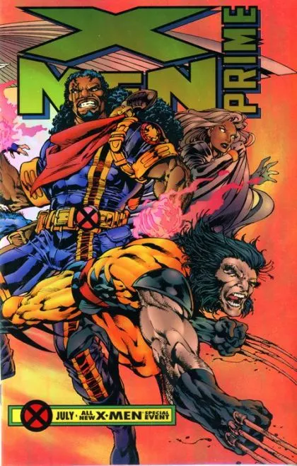 X-Men Prime, Vol. 1 #1 Direct Edition comic book cover, 1995