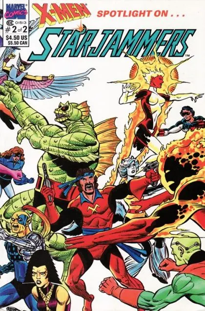 X-Men Spotlight On...Starjammers #2 comic book cover, 1990