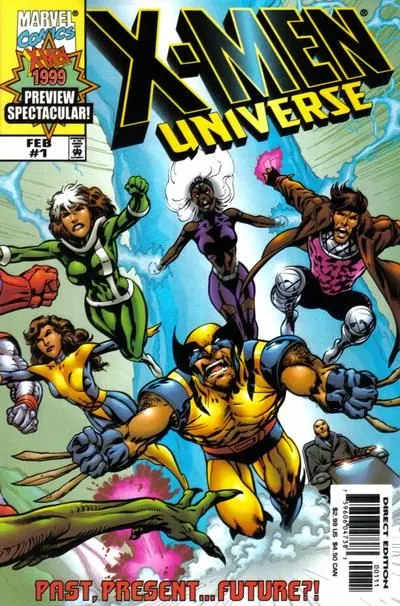 X-Men Universe: Past, Present and Future #1 comic book cover, 1999