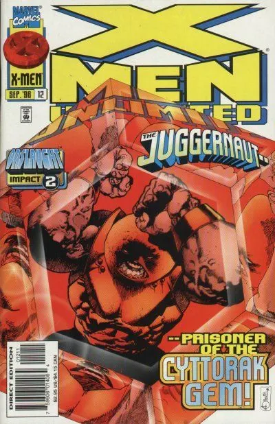 X-Men Unlimited, Vol. 1 #12 Direct Edition comic book cover, 1996