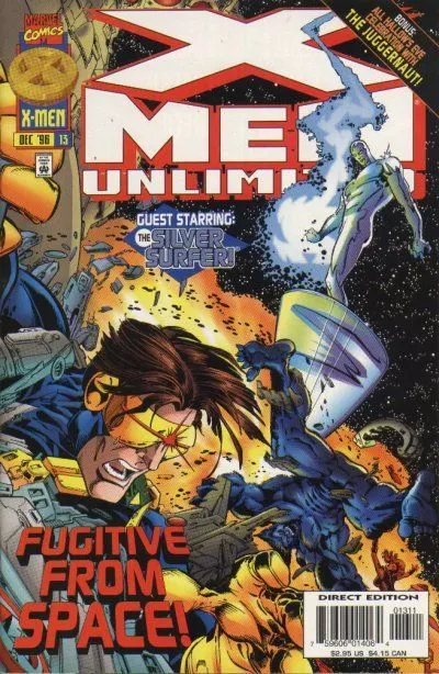 X-Men Unlimited, Vol. 1 #13 Direct Edition comic book cover, 1996