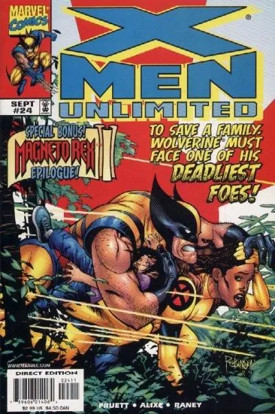 X-Men Unlimited, Vol. 1 #24 Direct Edition comic book cover, 1999