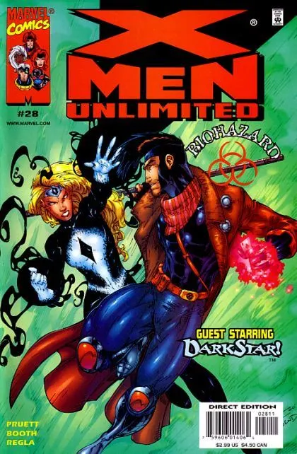 X-Men Unlimited, Vol. 1 #28 Direct Edition comic book cover, 2000