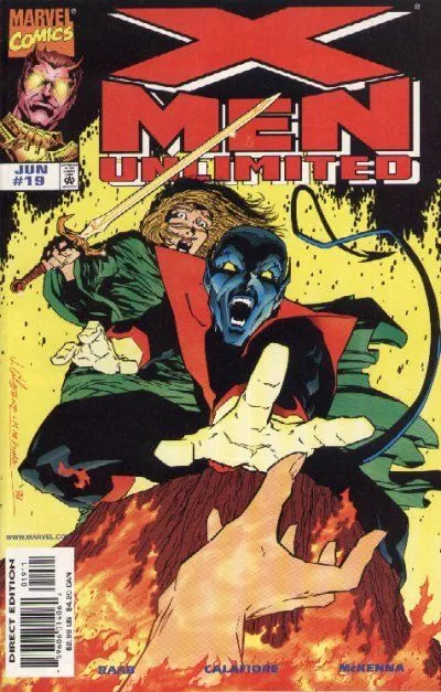 X-Men Unlimited, Vol. 1 #19 Direct Edition comic book cover, 1998