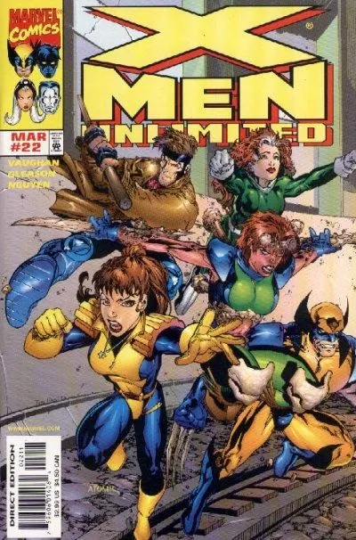 X-Men Unlimited, Vol. 1 #22 Direct Edition comic book cover, 1999