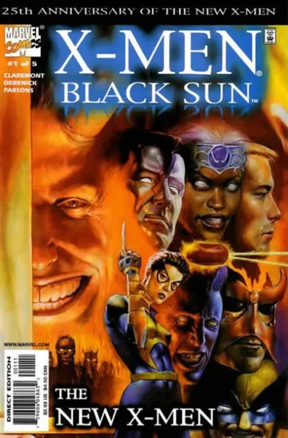 X-Men: Black Sun #1 Vince Evans Regular comic book cover, 2000