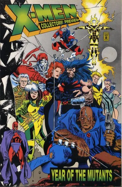 X-Men: Year of the Mutants Collectors' Preview #1 Direct Edition comic book cover, 1995