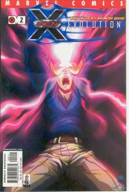X-Men: Evolution #2 Direct Edition comic book cover, 2002
