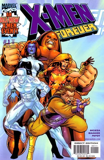 X-Men Forever, Vol. 1 #1 comic book cover, 2001