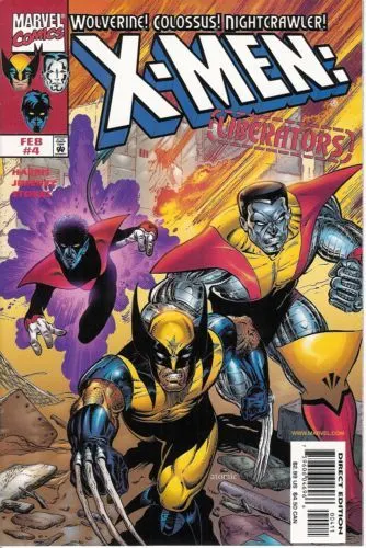 X-Men: Liberators #4 Direct Edition comic book cover, 1999