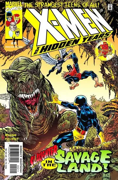 X-Men: The Hidden Years #2 Direct Edition comic book cover, 2000
