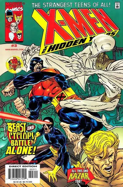 X-Men: The Hidden Years #3 Direct Edition comic book cover, 2000