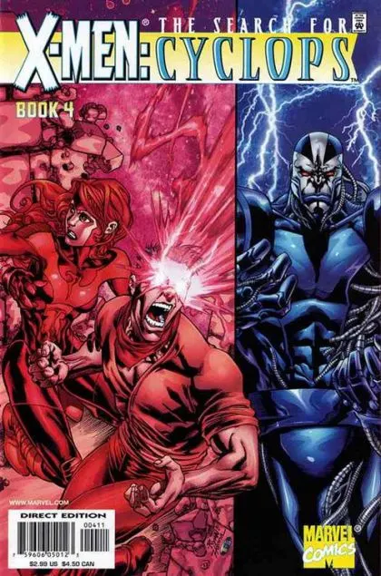 X-Men: The Search for Cyclops #4 comic book cover, 2001
