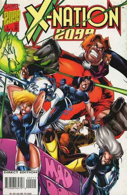 X-Nation 2099 #2 comic book cover, 1996