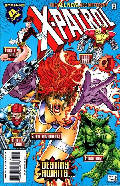 X-Patrol #1 Direct Edition comic book cover, 1996