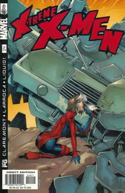 X-Treme X-Men, Vol. 1 #14 Direct Edition comic book cover, 2002