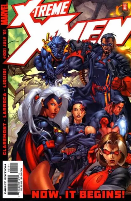 X-Treme X-Men, Vol. 1 #1 Direct Edition comic book cover, 2001