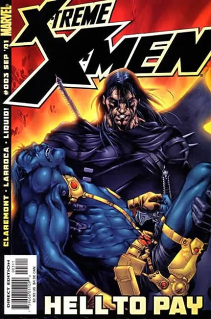 X-Treme X-Men, Vol. 1 #3 Direct Edition comic book cover, 2001