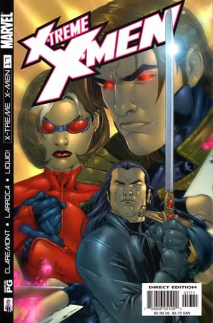 X-Treme X-Men, Vol. 1 #17 Direct Edition comic book cover, 2002