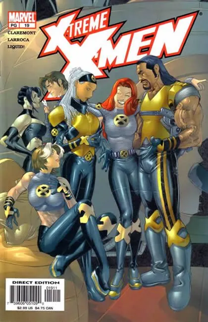 X-Treme X-Men, Vol. 1 #19 Direct Edition comic book cover, 2002