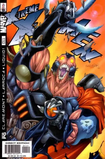 X-Treme X-Men, Vol. 1 #11 Direct Edition comic book cover, 2002