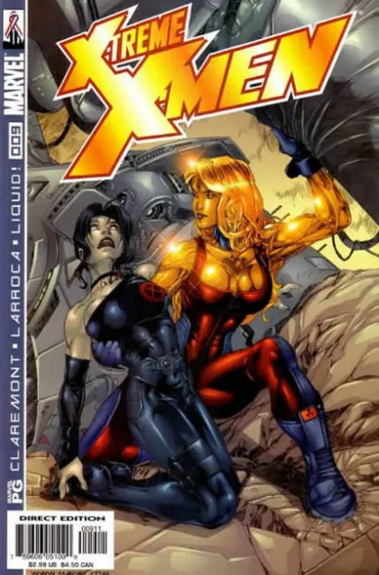 X-Treme X-Men, Vol. 1 #9 Direct Edition comic book cover, 2002